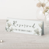 Plaque De Table Dark Sage Green Botanical Wedding (En SItu (Tableau))