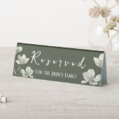 Plaque De Table Dark Sage Green Botanical Wedding (En SItu (Tableau))