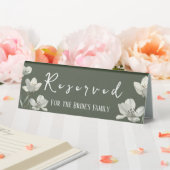 Plaque De Table Dark Sage Green Botanical Wedding (In SItu (Mariage))