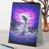 Plaque De Table Dauphin clair de lune (En SItu (Tableau))