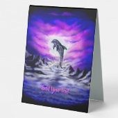 Plaque De Table Dauphin clair de lune (Verso)