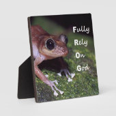 Plaque de table de grenouille avec de l'Easel (Recto)