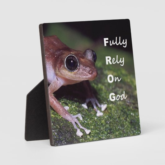 Plaque de table de grenouille avec de l'Easel (Recto)