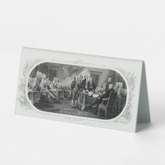 Plaque De Table Déclaration d'indépendance : Projet de loi de 2 $, (Recto)