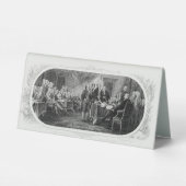 Plaque De Table Déclaration d'indépendance : Projet de loi de 2 $, (Verso)