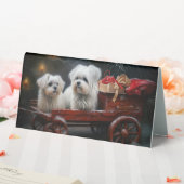 Plaque De Table Décor de Noël maltais Snowy Sleigh (In SItu (Mariage))