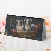 Plaque De Table Décor de Noël Papillon Snowy Sleigh (In SItu (Mariage))