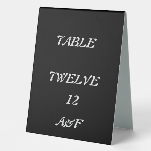 Plaque De Table Décor de table mariage (Recto)