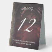 Plaque De Table Décorations de table de mariage de style gothique  (Recto)