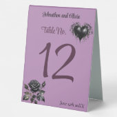 Plaque De Table Décorations de table mariage de style Pastel Goth (Verso)