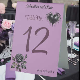 Plaque De Table Décorations de table mariage de style Pastel Goth