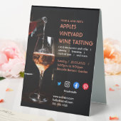 Plaque De Table dégustation de vin caritatif vigne boisson aliment (In SItu (Mariage))