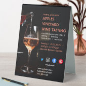 Plaque De Table dégustation de vin caritatif vigne boisson aliment (En SItu (Tableau))