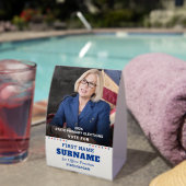 Plaque De Table Democratic Party Campaign Personalized QR & Photo (InVersositu (sur table))