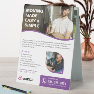 Plaque De Table Déplacement des services personnalisés