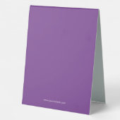 Plaque De Table Déplacement des services personnalisés (Verso)