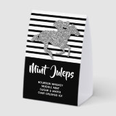Plaque De Table Derby de Silver Racehorse Mint Juleps (Verso)