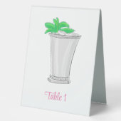 Plaque De Table Derby Mint Julep Préparé (Recto)