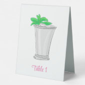 Plaque De Table Derby Mint Julep Préparé (Verso)