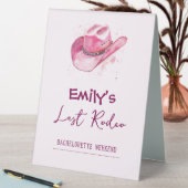 Plaque De Table Dernier Rodéo Week-end d'Enterrement de Vie de Jeu (En SItu (Tableau))