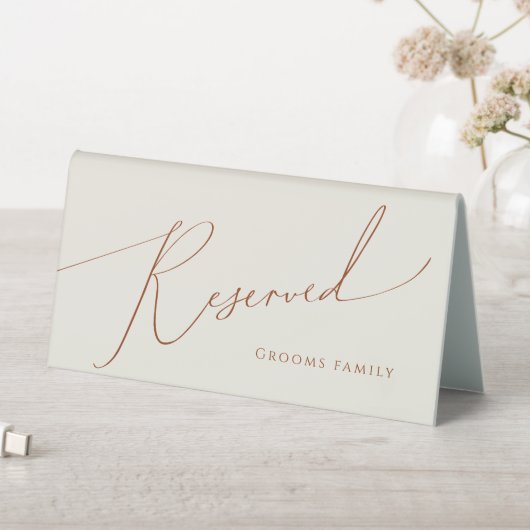 Plaque De Table Désert de Whimsical | Table de réserve beige (En SItu (Tableau))