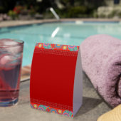 Plaque De Table Desi Wedding Style Deep Red Design (InVersositu (sur table))