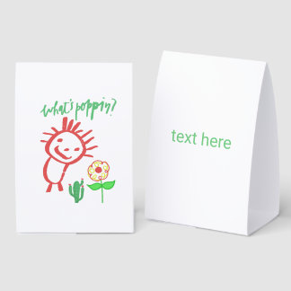 Plaque De Table dessin à la main bébé 