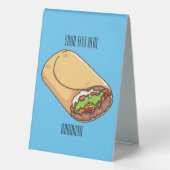 Plaque De Table dessin animé de Burrito (Verso)