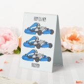 Plaque De Table dessin animé de Kart racing (In SItu (Mariage))