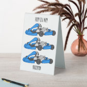 Plaque De Table dessin animé de Kart racing (En SItu (Tableau))