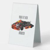 Plaque De Table dessin animé de Kart racing (Verso)