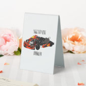 Plaque De Table dessin animé de Kart racing (In SItu (Mariage))