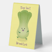 Plaque De Table dessin animé mignon de bok choy (Verso)