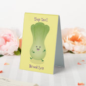 Plaque De Table dessin animé mignon de bok choy (In SItu (Mariage))