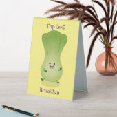 Plaque De Table dessin animé mignon de bok choy (En SItu (Tableau))