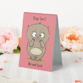 Plaque De Table Dessin d'adorable hamster (In SItu (Mariage))