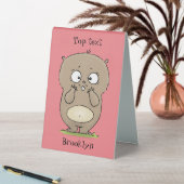 Plaque De Table Dessin d'adorable hamster (En SItu (Tableau))