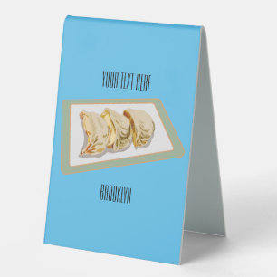 Plaque De Table Dessin de Jiaozi / Chinese dumplings