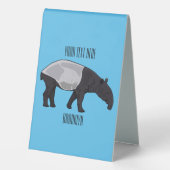 Plaque De Table Dessin sur Tapir (Verso)