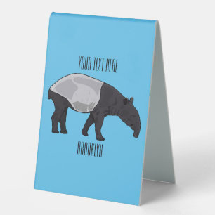 Plaque De Table Dessin sur Tapir