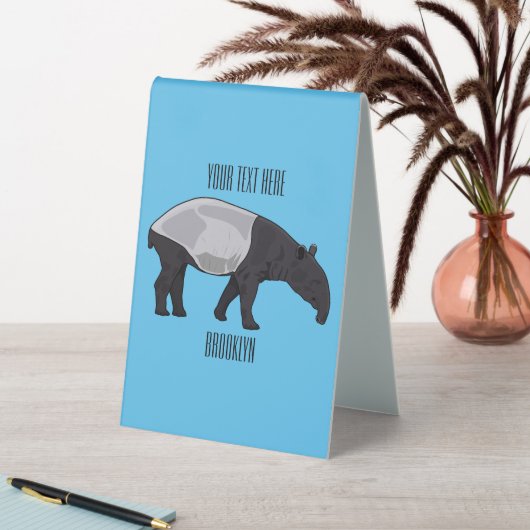 Plaque De Table Dessin sur Tapir (En SItu (Tableau))