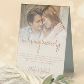 Plaque De Table Deux Tons Réversible Dans Mariage De Mémoire D'Amo