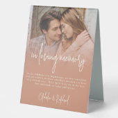 Plaque De Table Deux Tons Réversible Dans Mariage De Mémoire D'Amo (Recto)