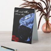 Plaque De Table Diamant et Rose (En SItu (Tableau))