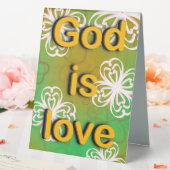 Plaque De Table dieu est amour (In SItu (Mariage))