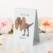 Plaque De Table Dilophosaurus dessin animé (In SItu (Mariage))