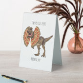 Plaque De Table Dilophosaurus dessin animé (En SItu (Tableau))