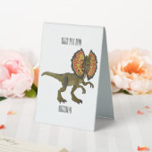 Plaque De Table Dilophosaurus dessin animé (In SItu (Mariage))