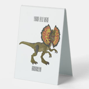 Plaque De Table Dilophosaurus dessin animé