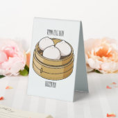 Plaque De Table Dim sum dessin animé (In SItu (Mariage))